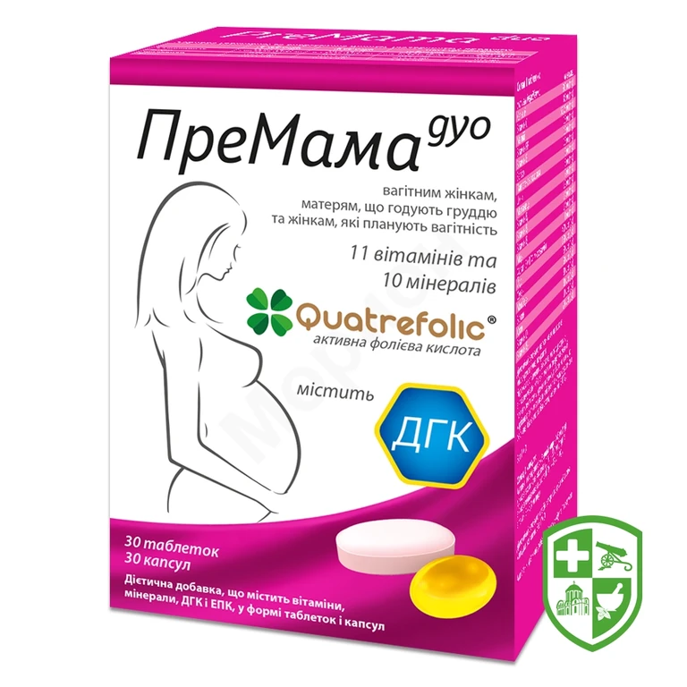 Премама дуо комбі-уп., табл. №30 + капс. №30