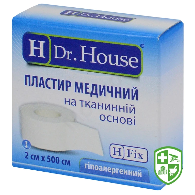 Лейкопластир H Др. Хаус 2 см * 500 см, на ткан. основі