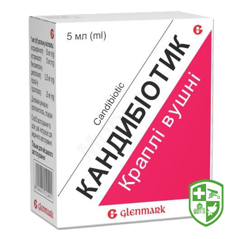 Кандибіотик крап. вушн. 5.мл №1