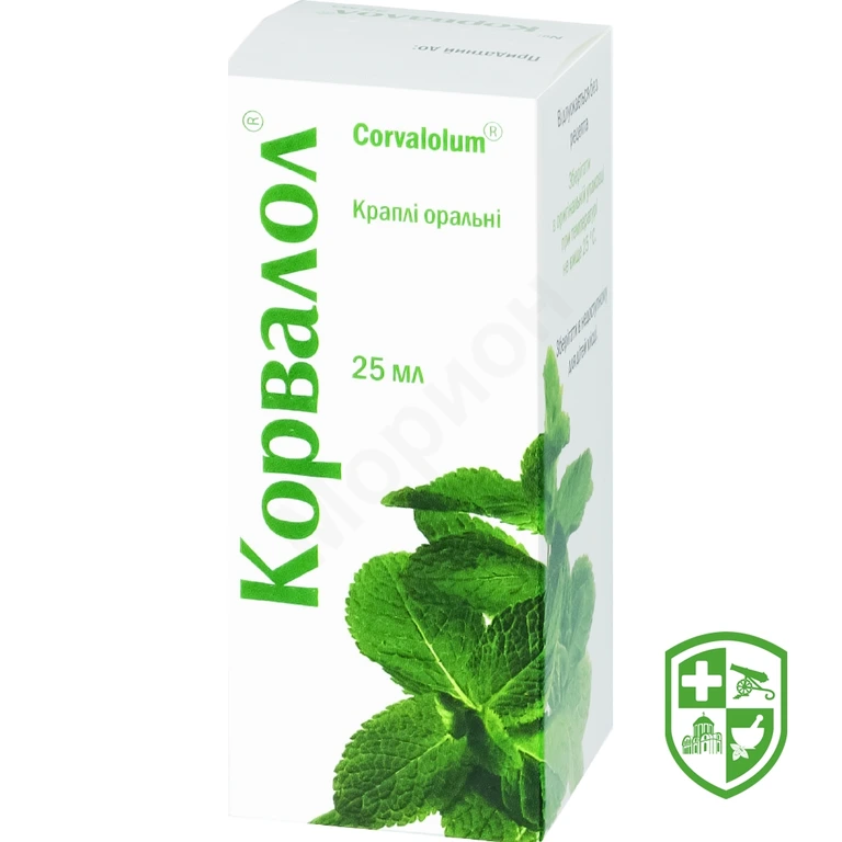 Корвалол крап. орал. 25.мл №1