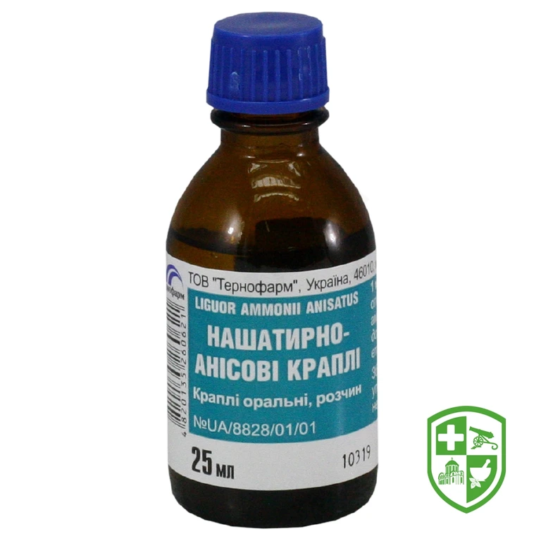 Нашатирно-анісові краплі крап. орал. 25.мл
