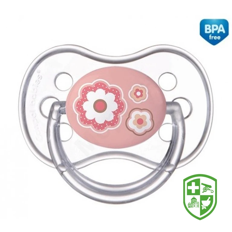 Пустушка 22/580, 0-6 міс., рожеві квіти Newborn baby, силікон., симетр.