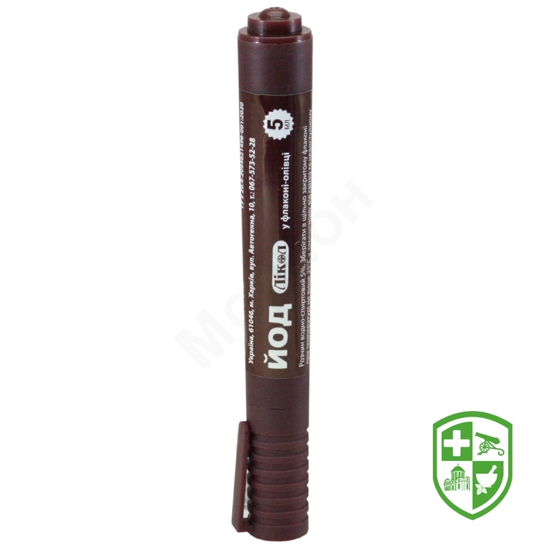 Йод р-н водно-спирт. 5 % фл.-олівець 5 мл