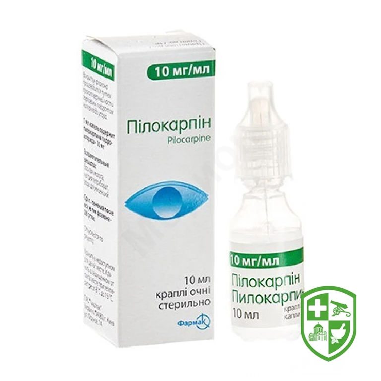 Пілокарпін крап. очні 1 % 10.мл №1