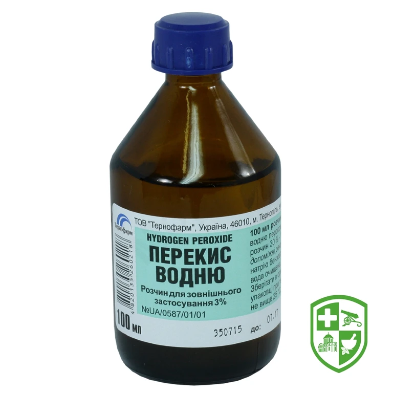 Перекис водню р-н 3 % 100.мл №1