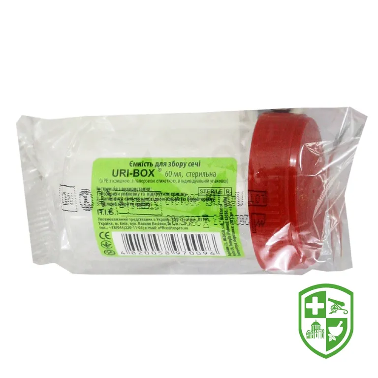 Ємність для забору сечі Урі-бокс ст. 60 мл