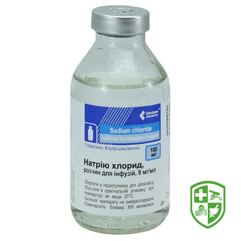 Натрію хлорид р-н д/інф 0,9 % 100.мл