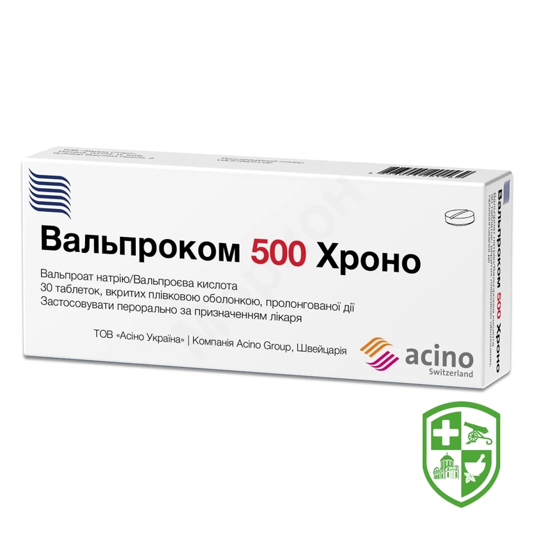 Вальпроком хроно табл. пролонг. 500 мг №30