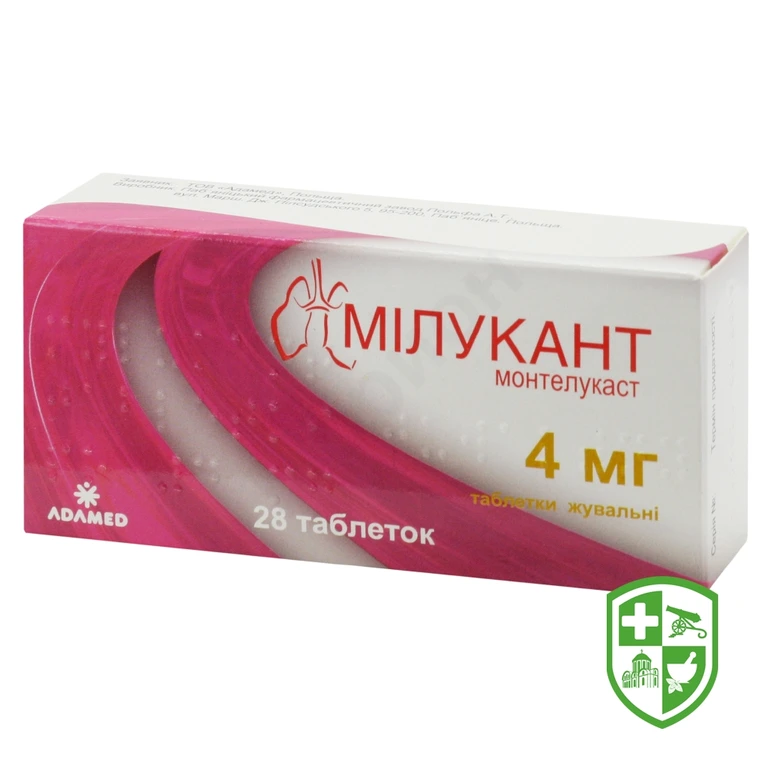 Мілукант табл. жув. 4 мг №28