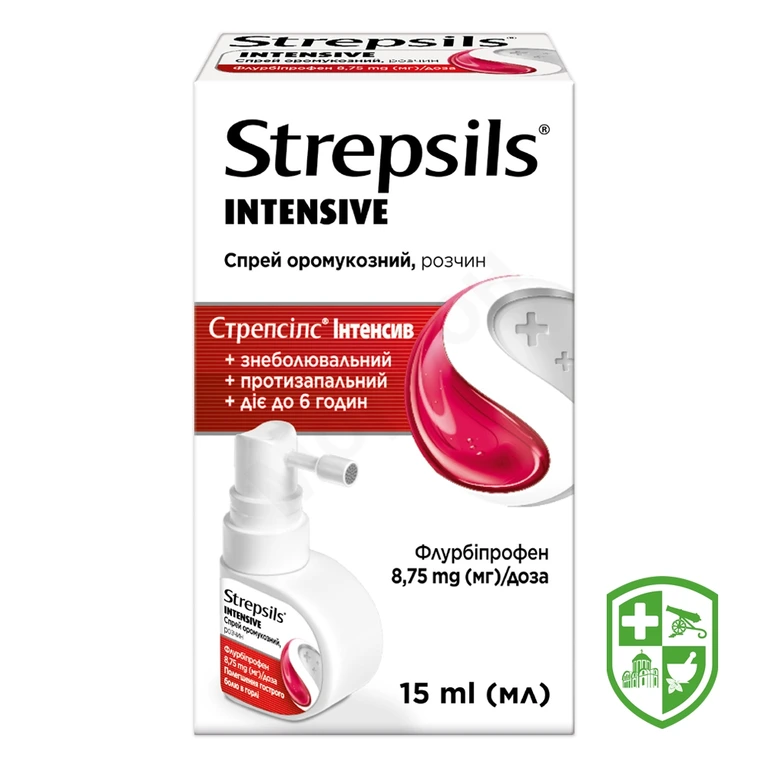 Стрепсілс інтенсив спрей оромук. 8,75 мг/доза 15.мл №1