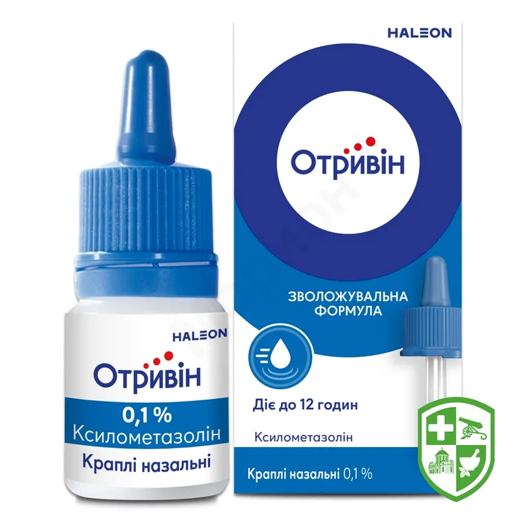 Отривін крап. назал. 0,1 % 10.мл №1