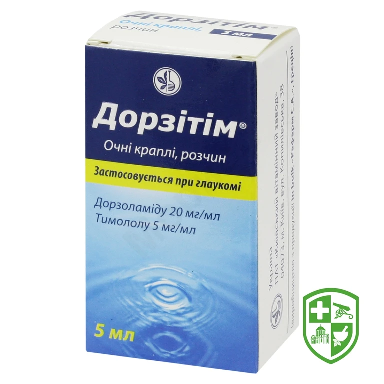 Дорзітім крап. очні 5.мл №1