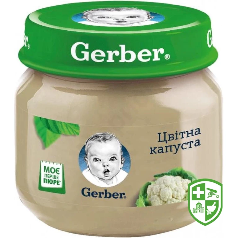 Гербер пюре цвітна капуста 80 г, цвітна капуст, з 6 міс.