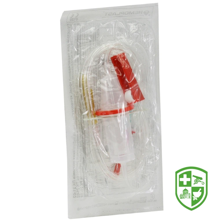 Пристрій для переливання крові Гемопласт ПК 21-02 21-02 блістер, метал. голка