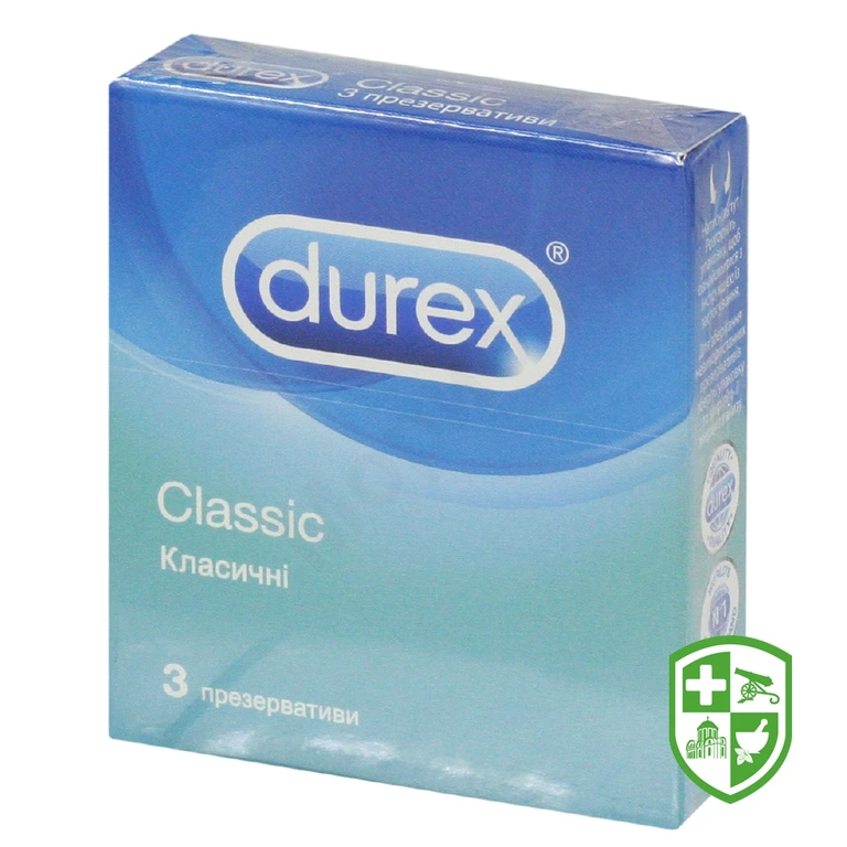 Презервативи Дюрекс класик прозор. №3