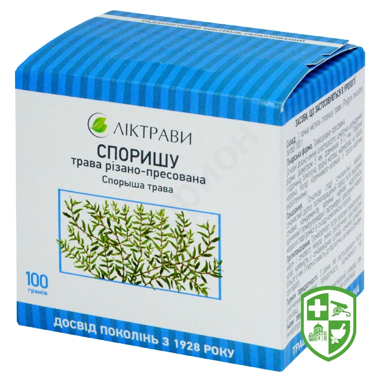Спориш трава різ.-прес. 100 г пачка, з внутр. пакетом