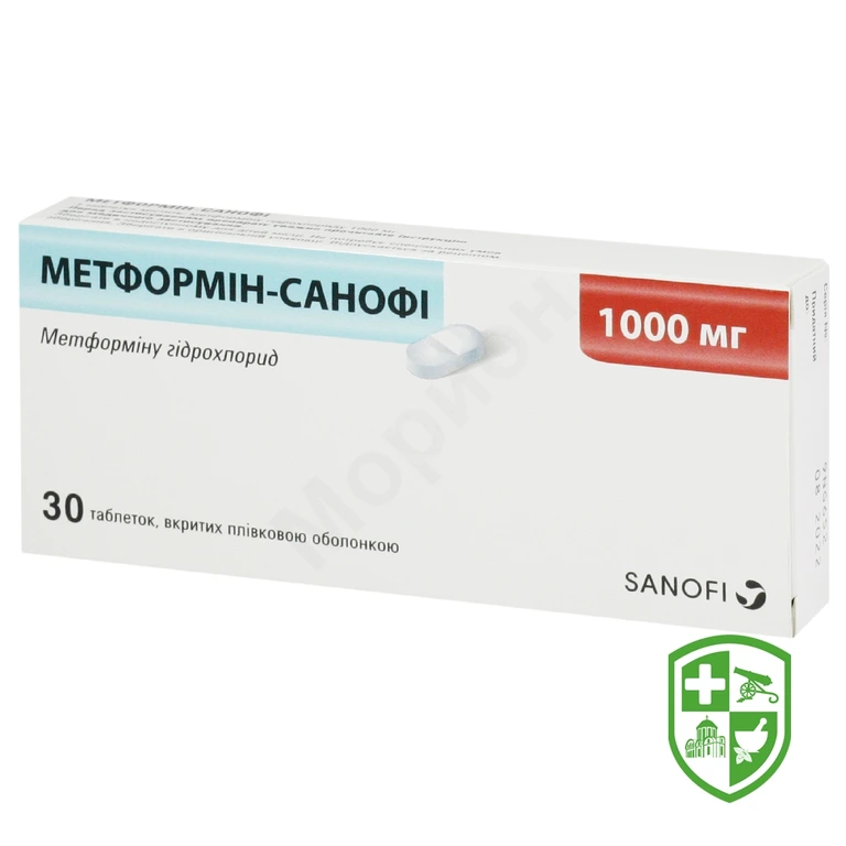 Метформін табл. 1000 мг №30