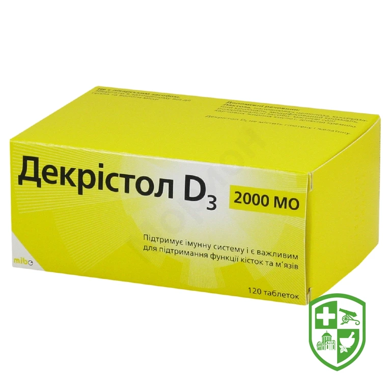 Декрістол D3 табл. 2000 МО