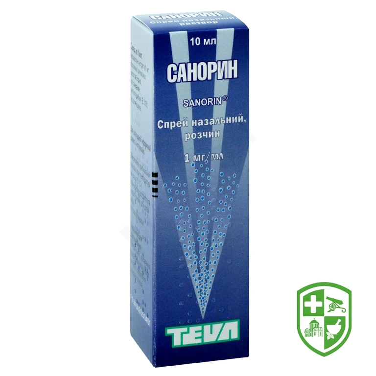 Санорин спрей назал. 0,1 % 10.мл №1