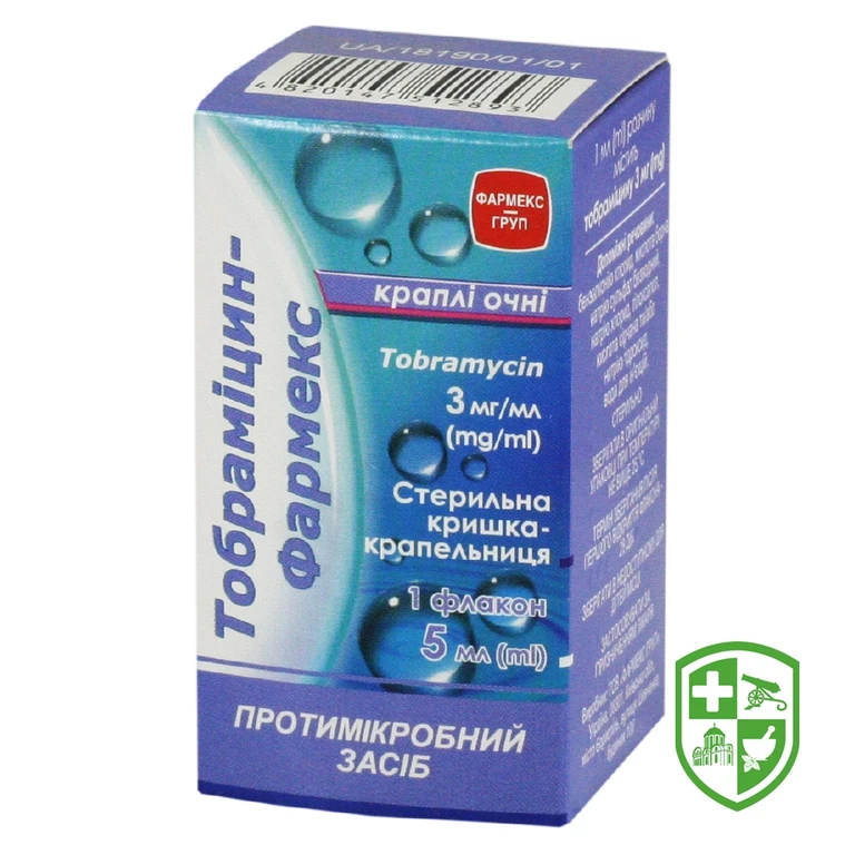 Тобраміцин крап. очні 0,3 % 5.мл №1