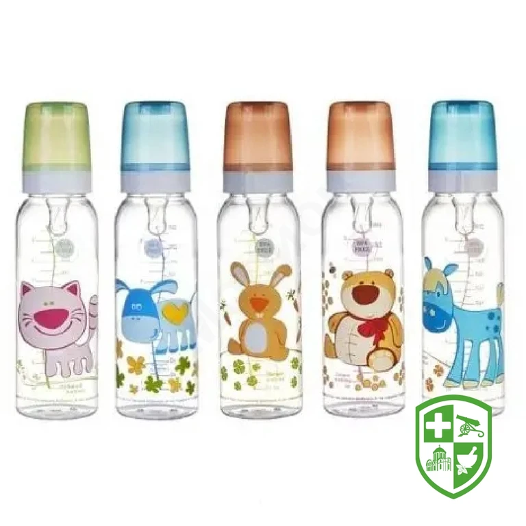 Пляшка з малюнком Канпол бебіс bpa free, 11/841 250 мл, Веселі звірята, з мал.