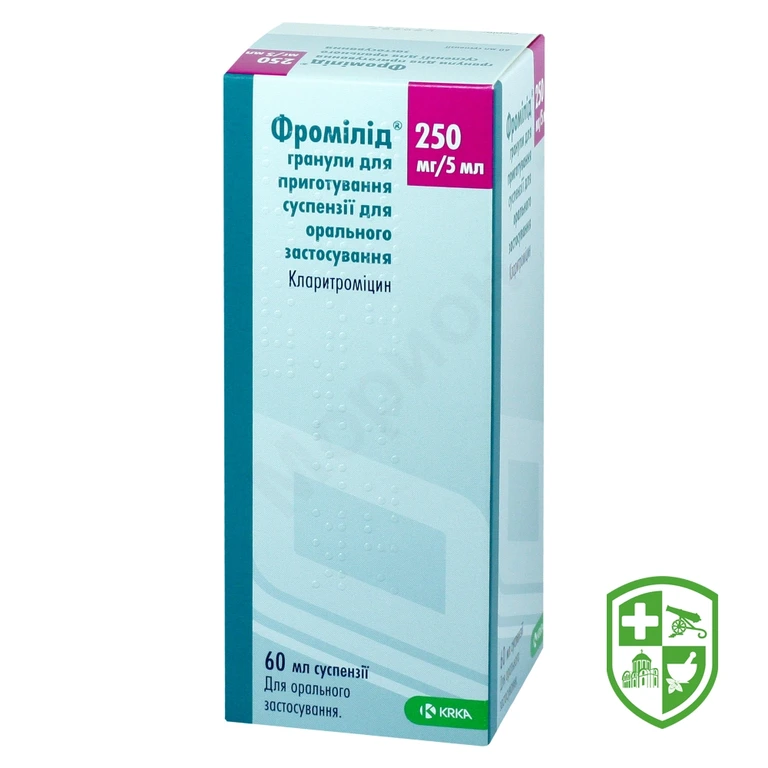 Фромілід гран. д/сусп. 250 мг/5 мл 60.мл №1