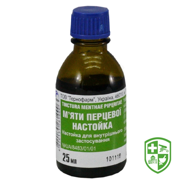 М'яти перцевої настойка настоянка д/внутр. застос. 25.мл