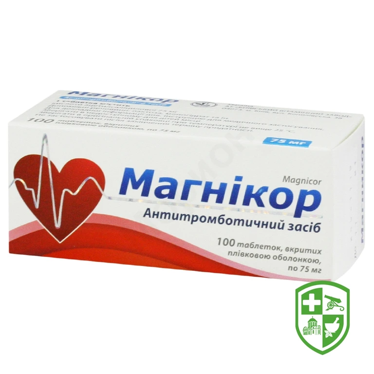 Магнікор табл. 75 мг №100
