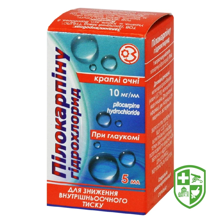 Пілокарпін крап. очні 1 % 5.мл №1
