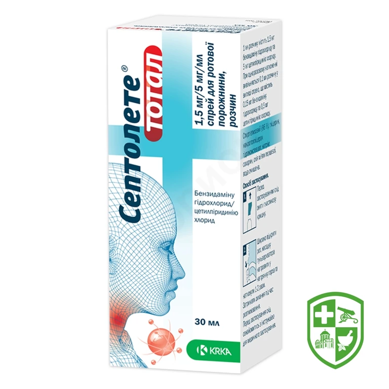 Септолете тотал спрей д/рот. порожнини 30.мл №1