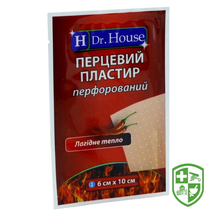 Пластир перцевий H Др. Хаус 6 см * 10 см, перфор.