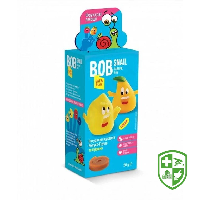 Іграшки Равлик Боб набір 20 г, яблуко-груша