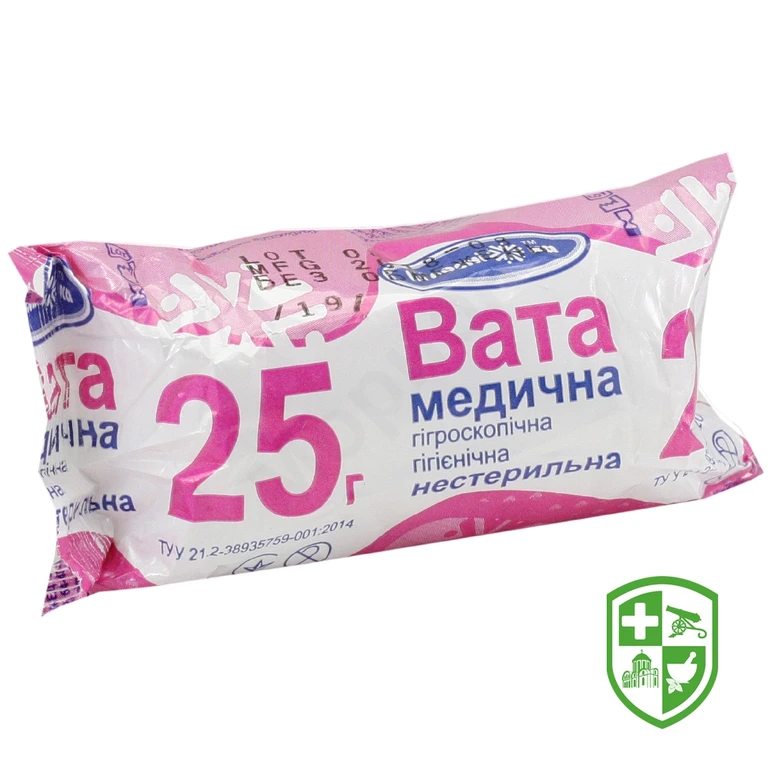 Вата нестерильна рулон 25 г