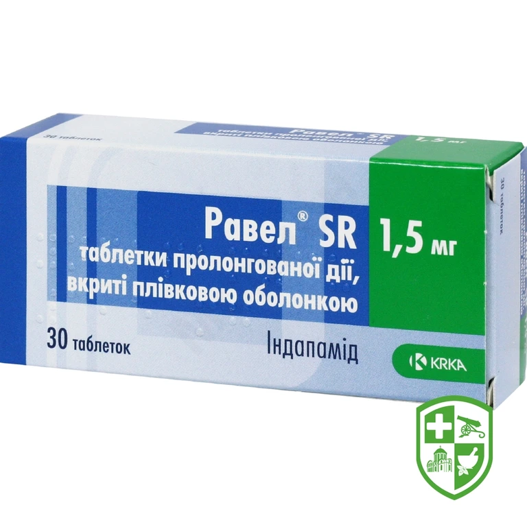 Равел SR табл. пролонг. 1,5 мг №30