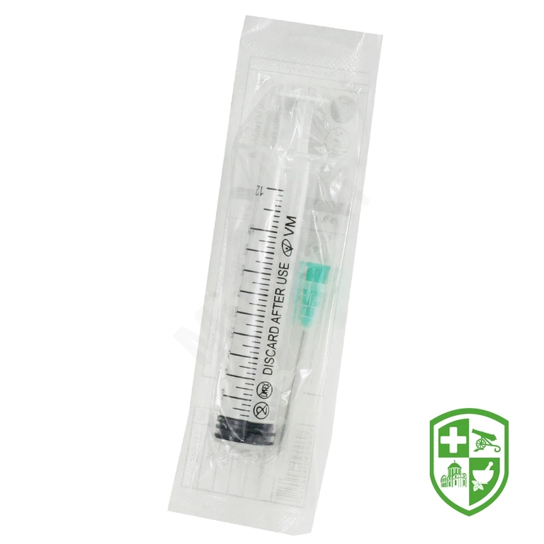 Шприц трикомпонентний луєр трикомпонентний Luer 10 мл, з голкою 21G х 1 1/2"