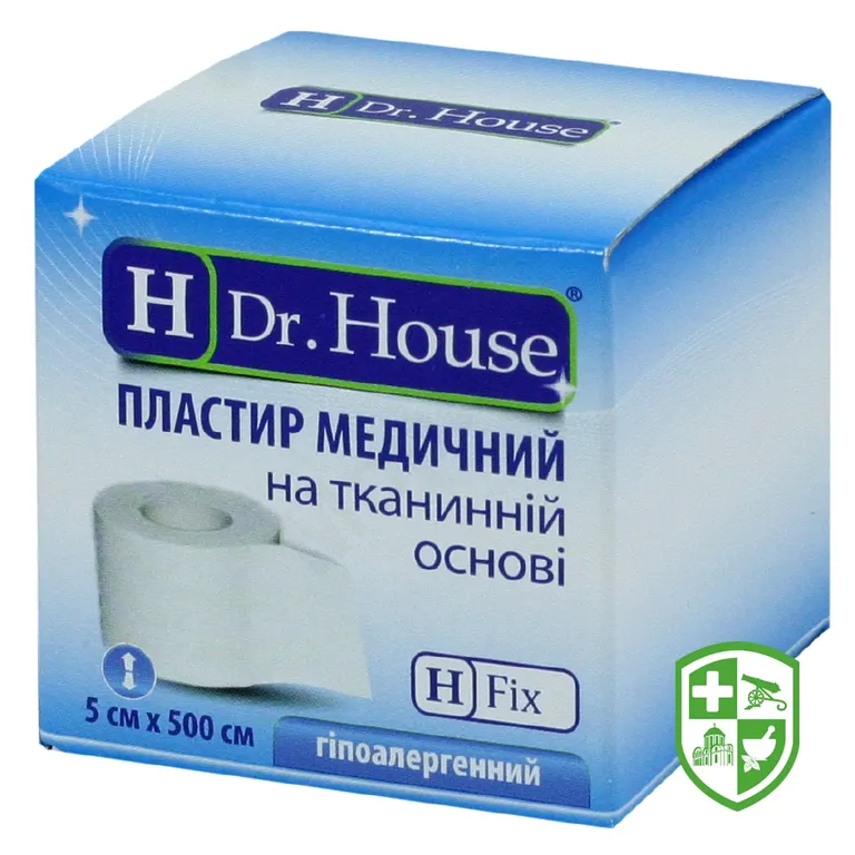 Лейкопластир H Др. Хаус 5 см * 500 см, на ткан. основі
