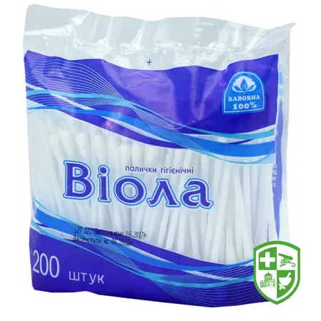 Палички гігієнічні Віола пакет п/е №100 — Photo 1
